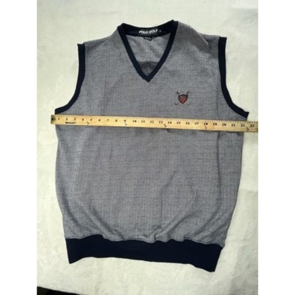 POLO Golf Ralph Lauren Mens M Sweater Vest Blue - Picture 6 of 10